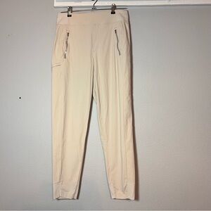 Athleta Trekkie North High Rise Jogger Cream Khaki Tan Size 6 Outdoor Hiking